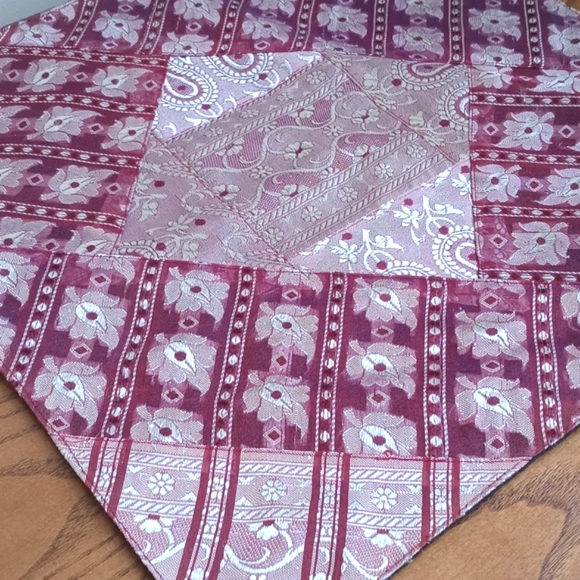 Gorgeous Silk Iridescent Purple Patchwork Pillow Shams From India (Set of 2) - Picture 8 of 17